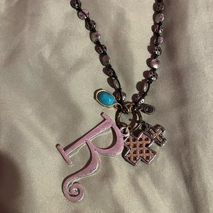 Initial R necklace